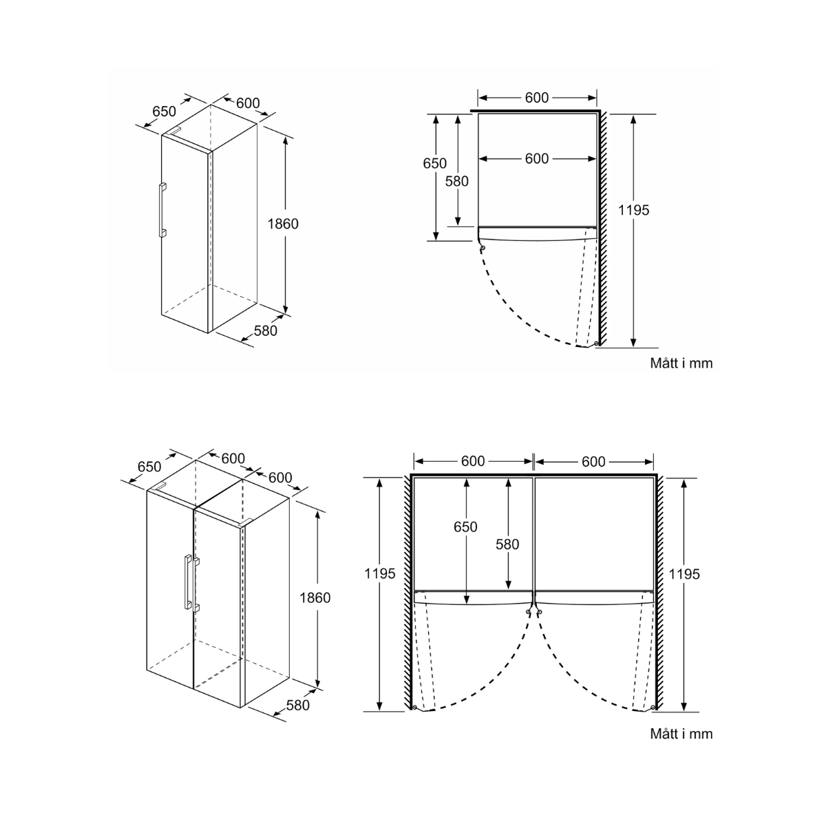 Siemens Frysskåp GS36NVIEP NoFrost, rostfri design & flexibel förvaring