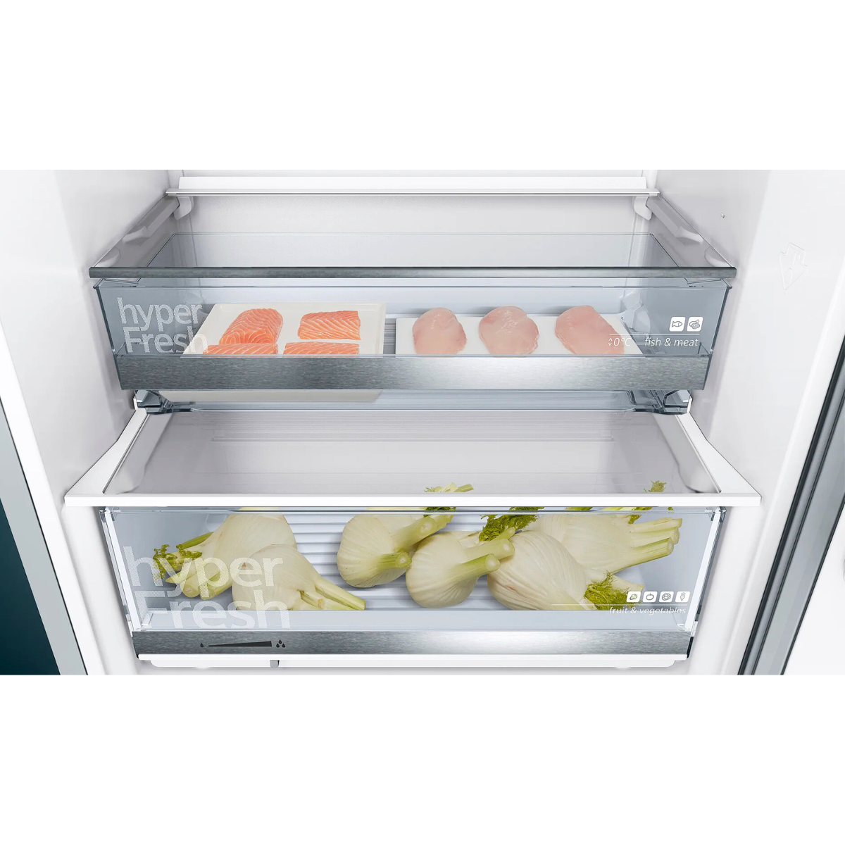 Siemens KG49EAICA iQ500 Kombinerad kyl/frys 201 x 70 cm lowFrost, hyperFresh