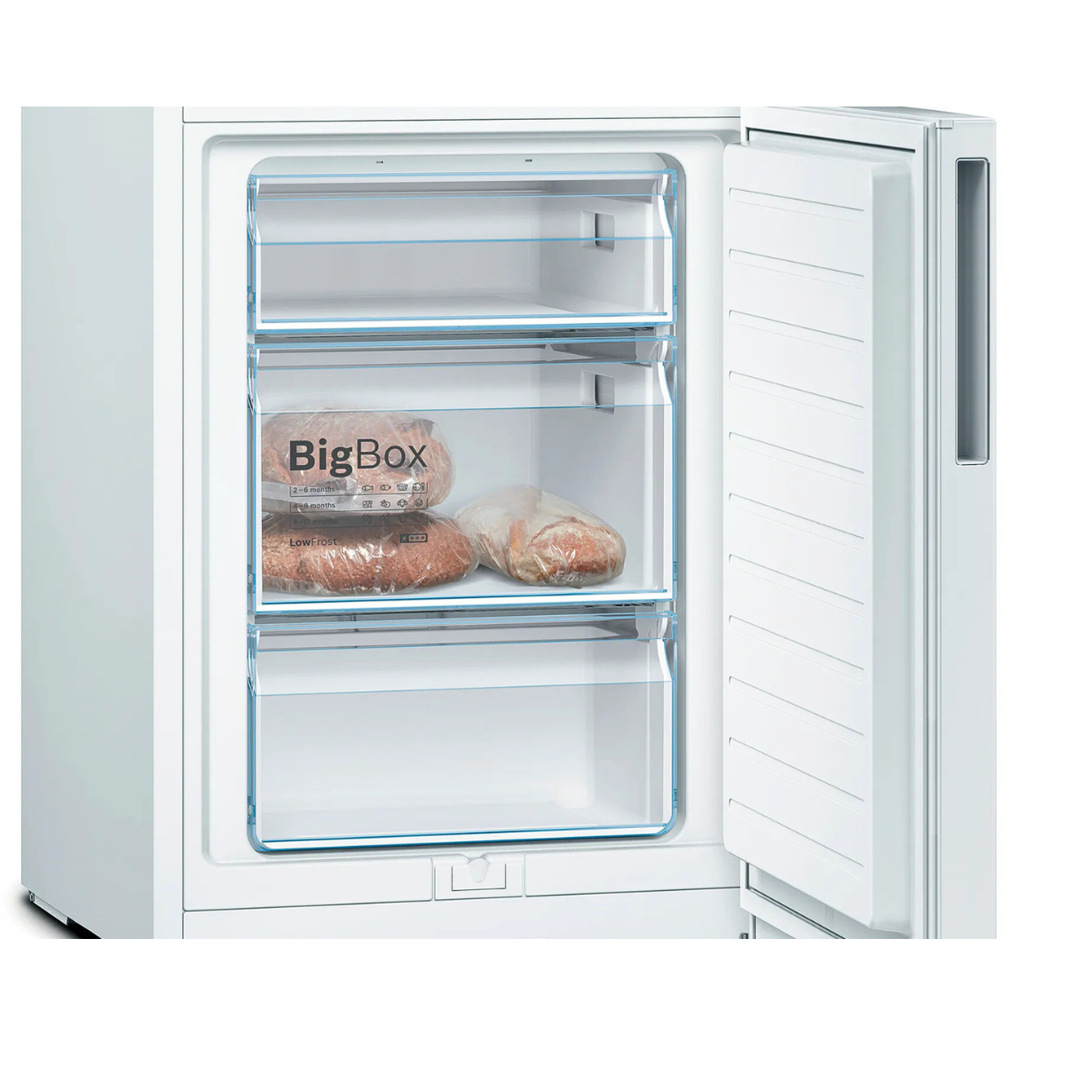 Bosch kyl-frys KGV39VWEA Vit & rymlig modell med VitaFresh och låg energiförbruk