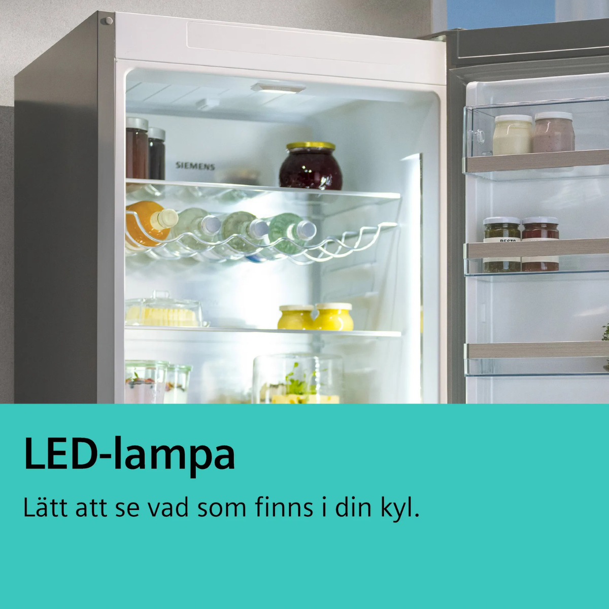 Siemens integrerat kylskåp KI81RAFE1 Fullhöjd, låg ljudnivå & freshSense