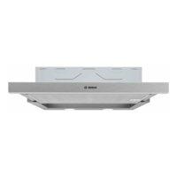 Bosch Utdragbar Köksfläkt DFM064A53 60 cm EcoSilence Drive, LED-belysning