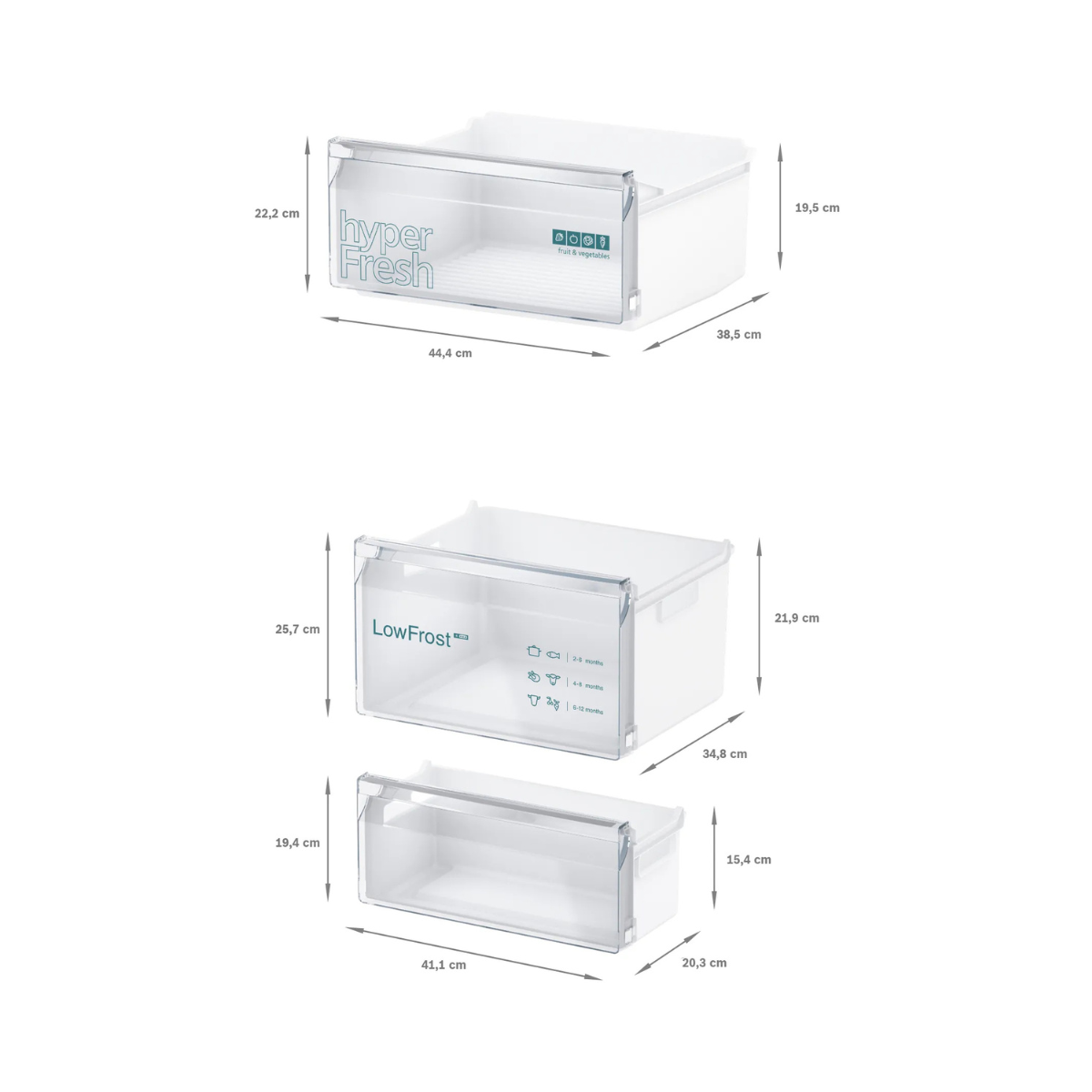 Siemens iQ300 Integrerad Kyl/Frys KI87VVFE1 177,2 x 54,1 cm hyperFresh, lowFrost