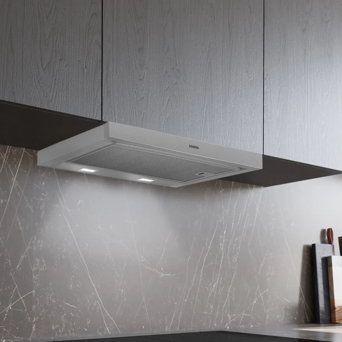 Siemens iQ300 LI67RB531 Utdragbar Köksfläkt 60 cm silver metallic