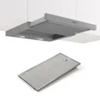 Bosch Utdragbar Köksfläkt DFS067A51 60 cm EcoSilence Drive, LED-belysning