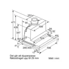 Bosch Utdragbar Köksfläkt DFS067A51 60 cm EcoSilence Drive, LED-belysning