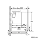 Bosch Utdragbar Köksfläkt DFS067A51 60 cm EcoSilence Drive, LED-belysning