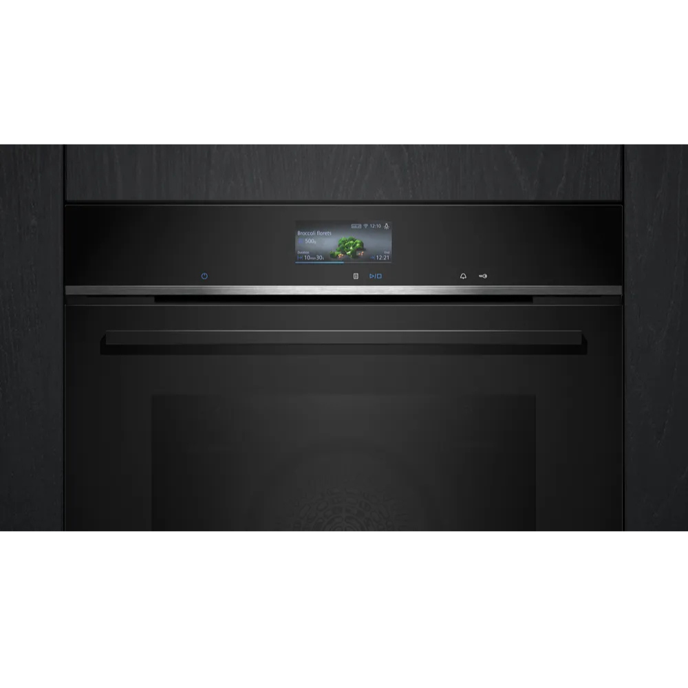 Siemens inbyggnadsugn HB776G3B2S iQ700, pyrolys, WiFi & softMove för mjuk öppnin