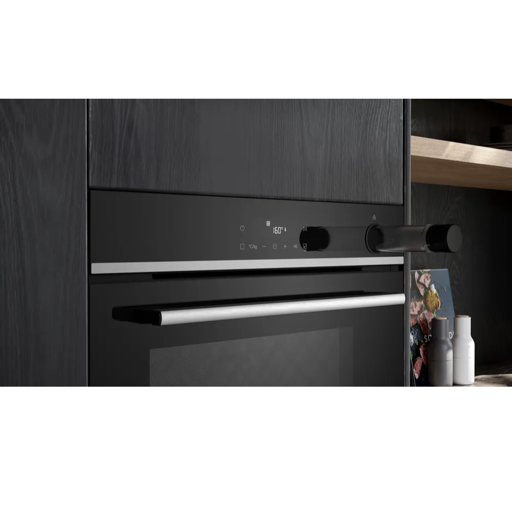 Siemens ugn med ånga HR532GBS3 iQ300, smart och stilren med varmluft & grill