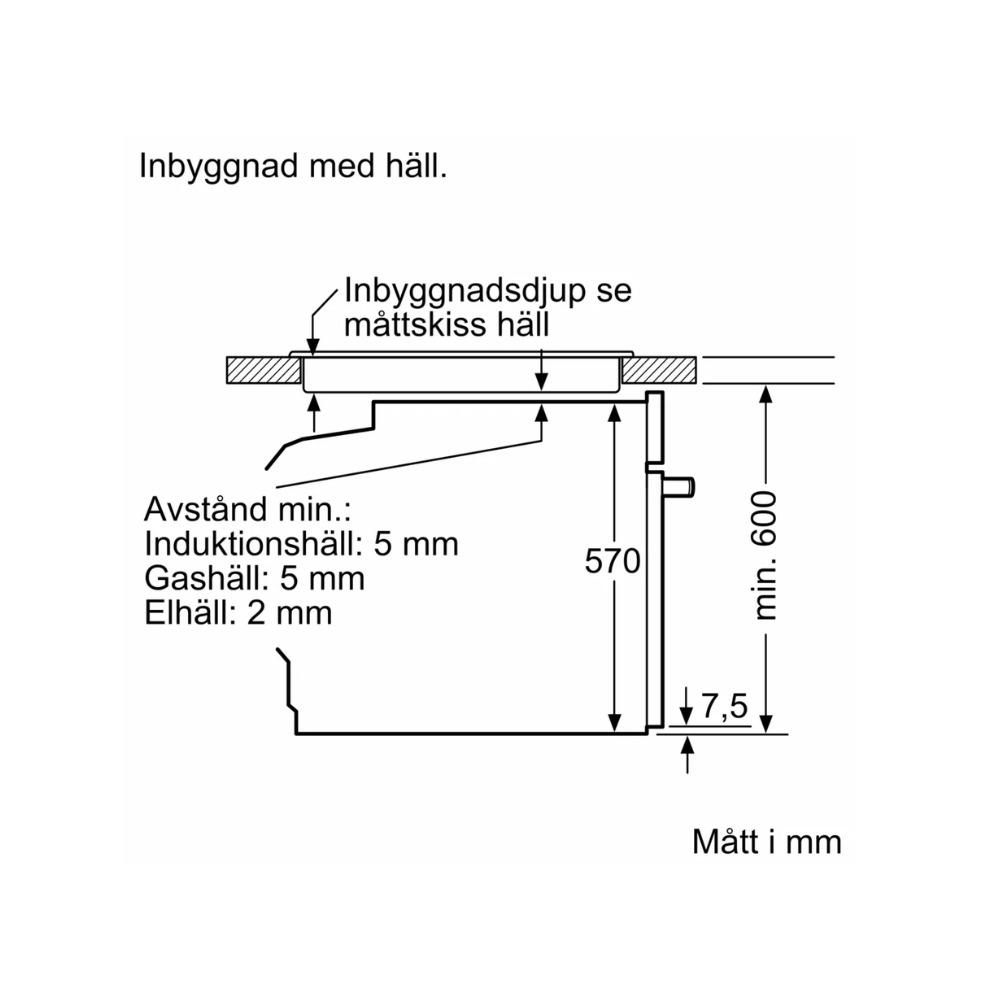 Siemens ugn med ånga HR532GBS3 iQ300, smart och stilren med varmluft & grill