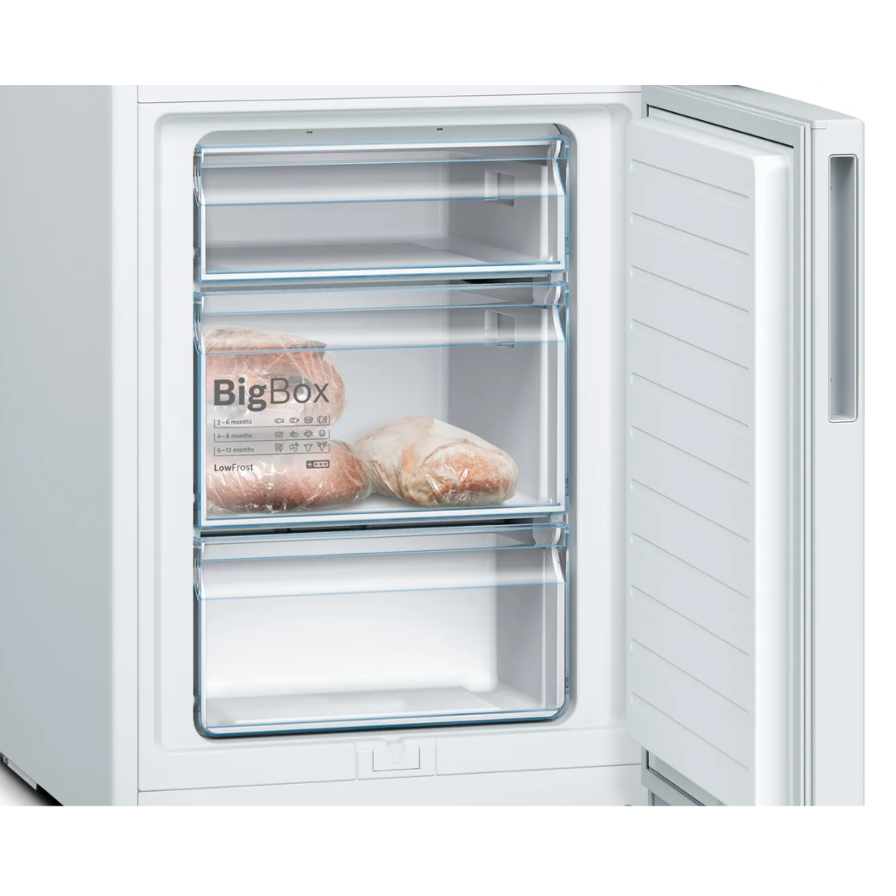 Bosch kyl-frys KGV36VWEAS Serie 4 klassisk vit modell med VitaFresh & låg energi