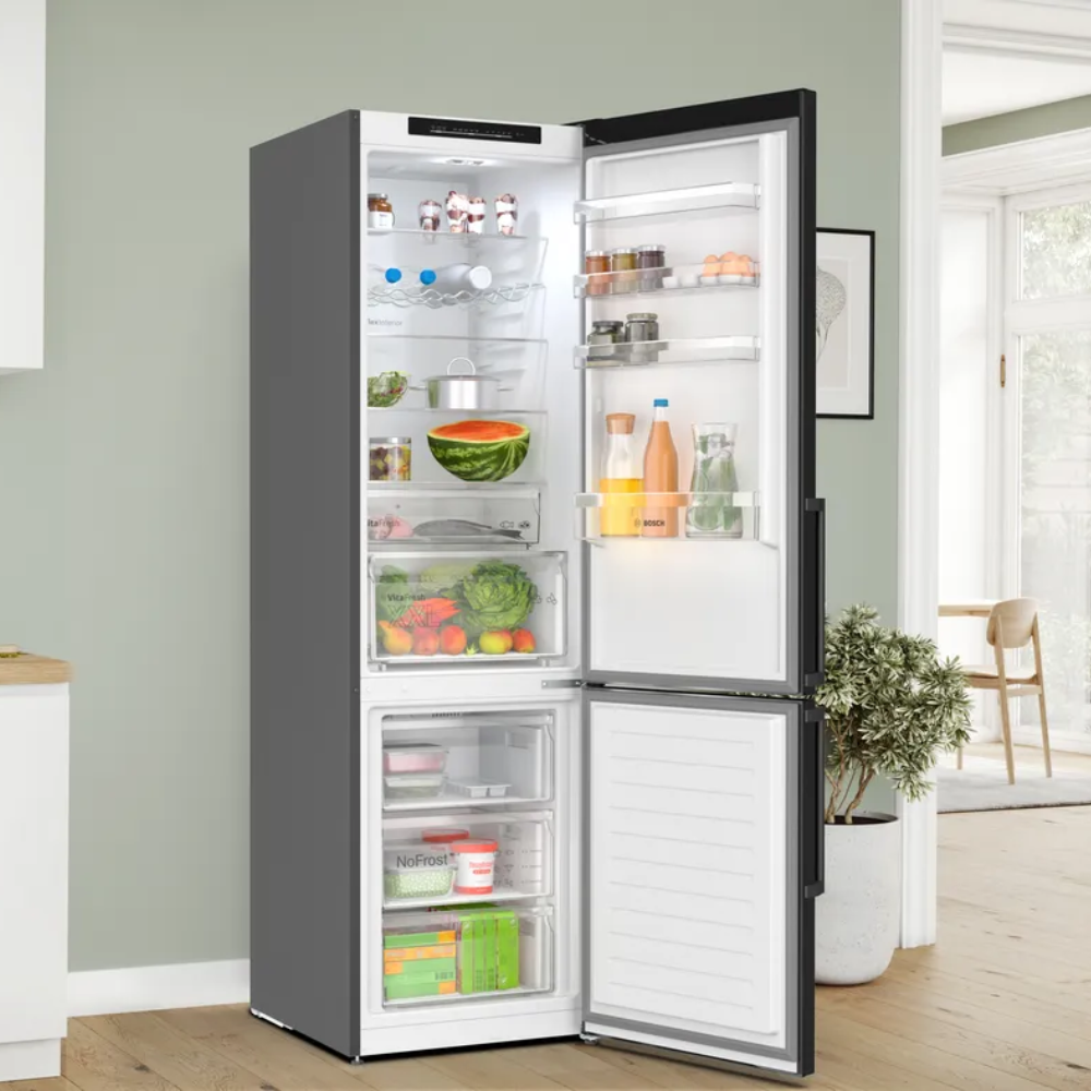Bosch kyl-frys KGN39VXCT Serie 4, rostfri yta & BigBox-funktion för extra förvar