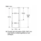 Siemens iQ300 Kyl/Frys KF96NVPEA 91cm, Borstat Stål, hyperFresh, noFrost, LED-b
