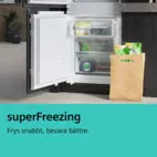 Siemens iQ300 French Door Kyl/Frys KF96NAXEA 91 cm hyperFresh, noFrost, LED-bely