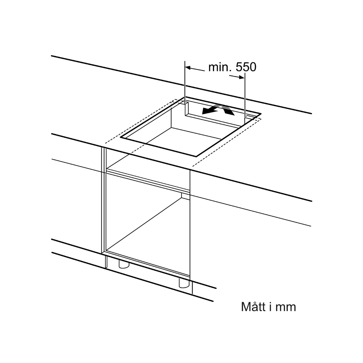 Bosch Serie 4 Induktionshäll PWP611BB5E 60 cm CombiZone & PowerBoost, svart, uta