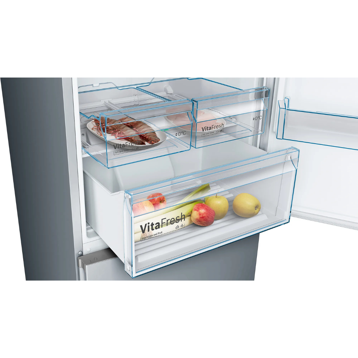 Bosch Serie 4 KGN49XLEA Kyl/Frys 70 cm VitaFresh, NoFrost, LED-belysning