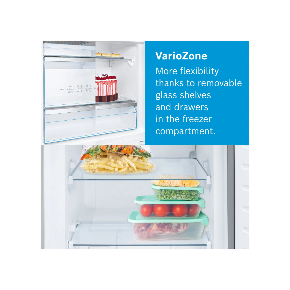 Bosch Serie 4 KGN49XLEA Kyl/Frys 70 cm VitaFresh, NoFrost, LED-belysning