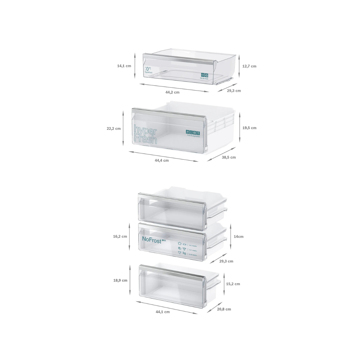 Siemens iQ300 Integrerad Kyl/Frys KI86NVSE0 177 cm, NoFrost, hyperFresh