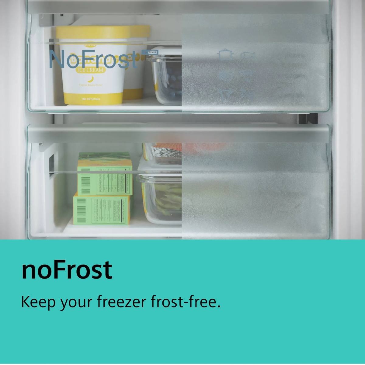 Siemens iQ300 Integrerad Kyl/Frys KI86NVSE0 177 cm, NoFrost, hyperFresh