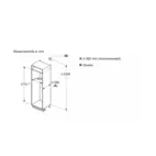 Siemens iQ300 Integrerad Kyl/Frys KI86NVSE0 177 cm, NoFrost, hyperFresh