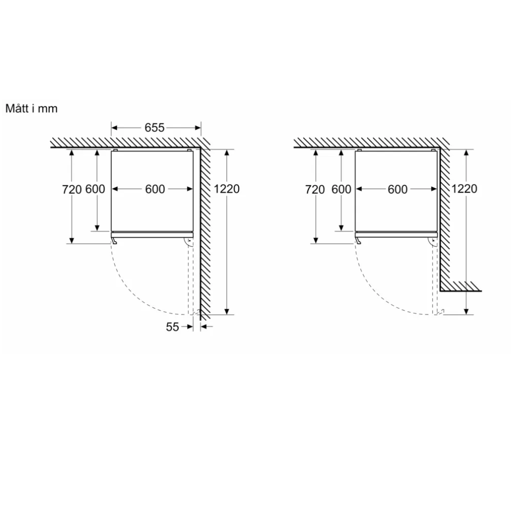 Bosch kyl-frys KGN36VXCT Serie 4, svart modell med VitaFresh & LED-belysning