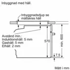 Bosch inbyggnadsugn HBA571BB3 Serie 4, svart design, med effektiv varmluft