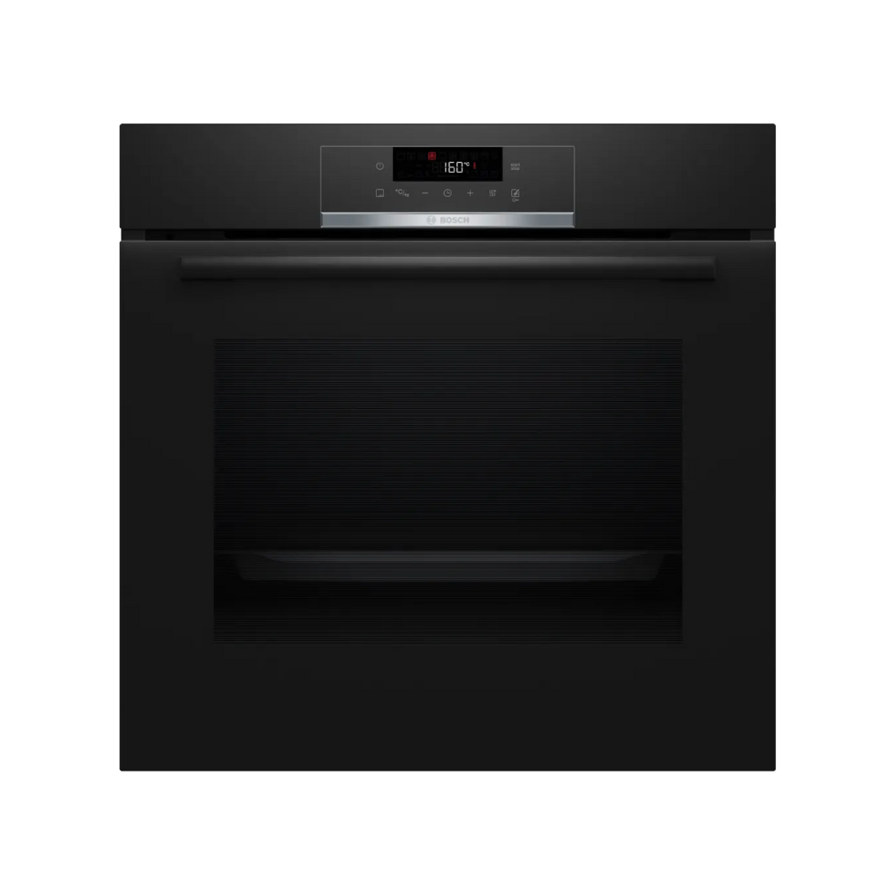 Bosch inbyggnadsugn HBA571BB3 Serie 4, svart design, med effektiv varmluft