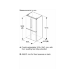 Bosch Serie 6 KFN96AXEA 183 cm French Door Kyl/Frys, VitaFresh XXL Pro