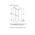 Bosch Serie 6 KFN96AXEA 183 cm French Door Kyl/Frys, VitaFresh XXL Pro