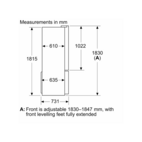 Bosch Serie 6 KFN96AXEA 183 cm French Door Kyl/Frys, VitaFresh XXL Pro