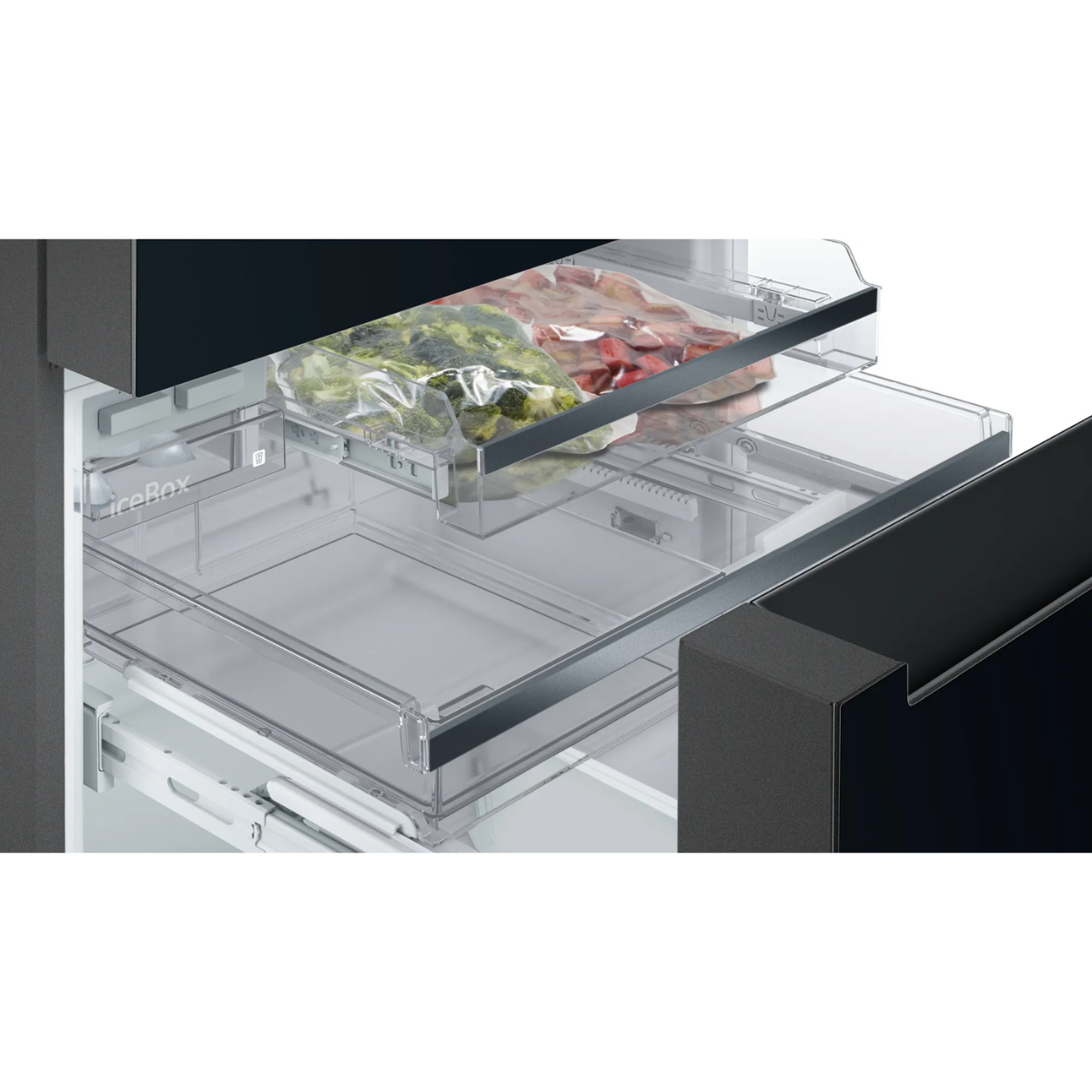Siemens iQ700 KF96RSBEA 183 cm French Door Kyl/Frys, NoFrost, IceTwister