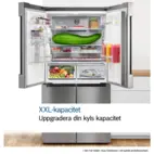 Bosch Serie 8 KFF96PIEP 183 cm French Door Kyl/Frys, NoFrost, VitaFresh Pro