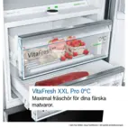 Bosch Serie 8 KFF96PIEP 183 cm French Door Kyl/Frys, NoFrost, VitaFresh Pro