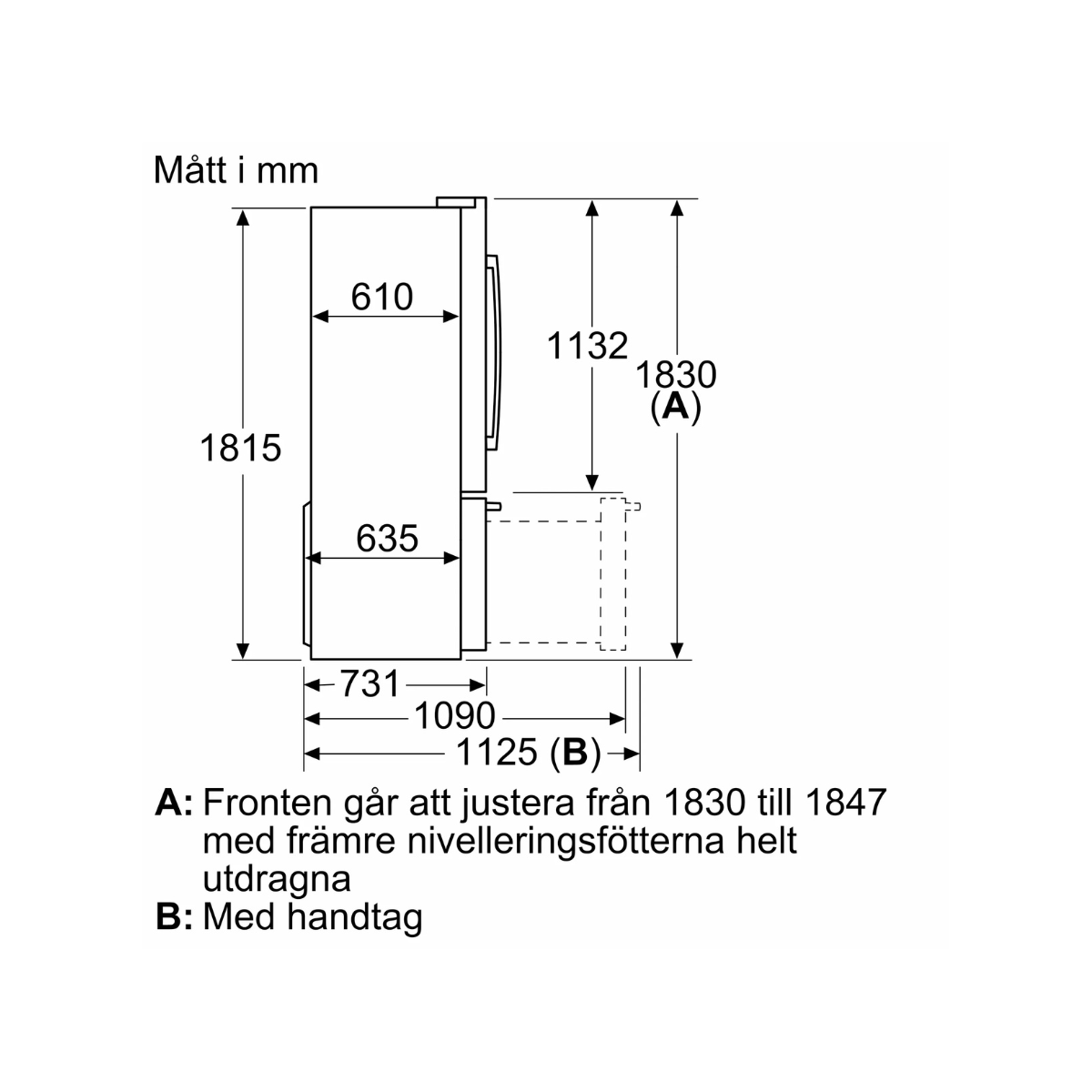 Bosch Serie 8 KFF96PIEP 183 cm French Door Kyl/Frys, NoFrost, VitaFresh Pro