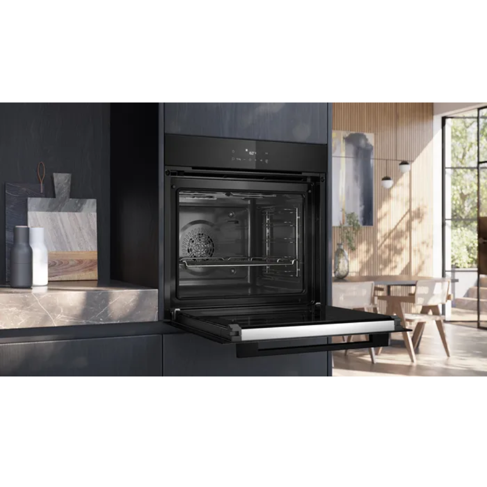 Siemens inbyggnadsugn HB271ABS3 iQ300, varmluft, energieffektiv & elegant rostfr