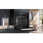 Siemens inbyggnadsugn HB271ABS3 iQ300, varmluft, energieffektiv & elegant rostfr