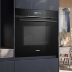 Siemens iQ700 Inbyggnadsugn med mikro HM736G1B1 60 cm, varioSpeed, cookControl