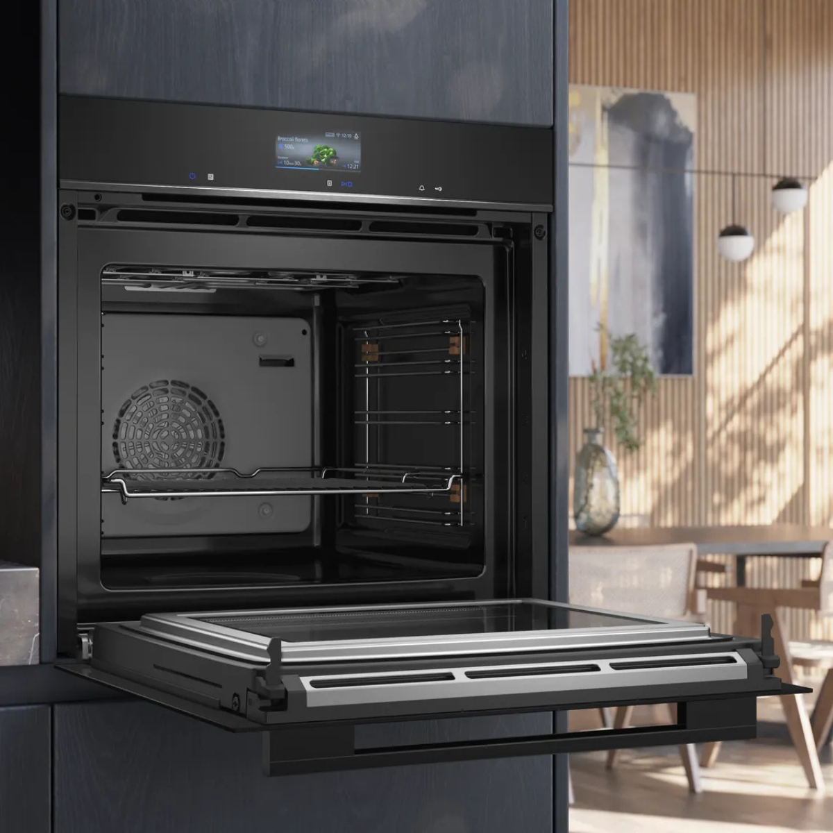 Siemens iQ700 Inbyggnadsugn med mikro HM736G1B1 60 cm, varioSpeed, cookControl