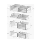 Bosch kyl-frys KFD96APEA Serie 6, fransk dörrdesign med ismaskin & VitaFresh