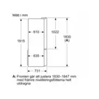 Bosch kyl-frys KFD96APEA Serie 6, fransk dörrdesign med ismaskin & VitaFresh