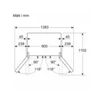 Bosch kyl-frys KFD96APEA Serie 6, fransk dörrdesign med ismaskin & VitaFresh