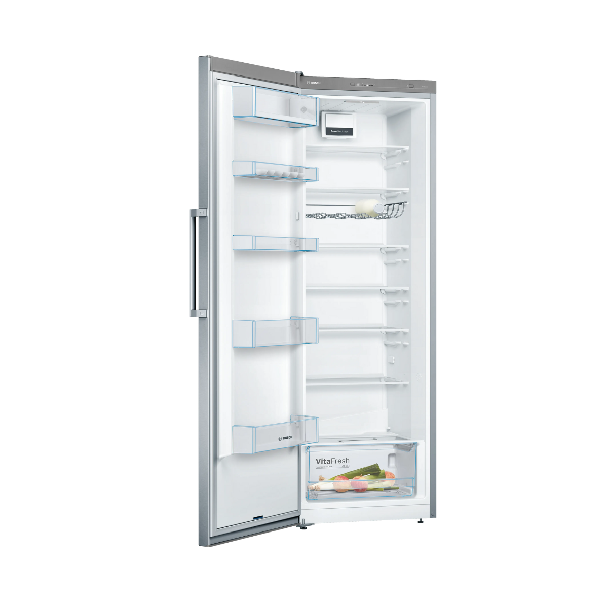 Bosch Serie 4 KSV33VLEP 176 cm Fristående Kylskåp, VitaFresh, SuperCooling