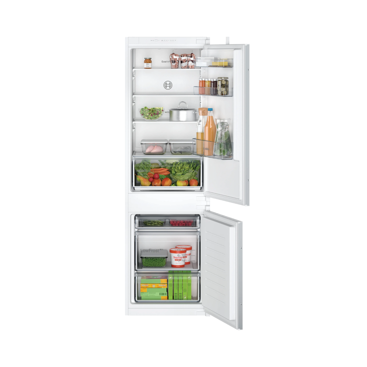 Bosch Serie 2 KIV86NSE0 177,2 cm Integrerad Kyl/Frys, LowFrost, EcoAirflow
