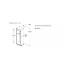 Bosch Serie 2 KIV86NSE0 177,2 cm Integrerad Kyl/Frys, LowFrost, EcoAirflow