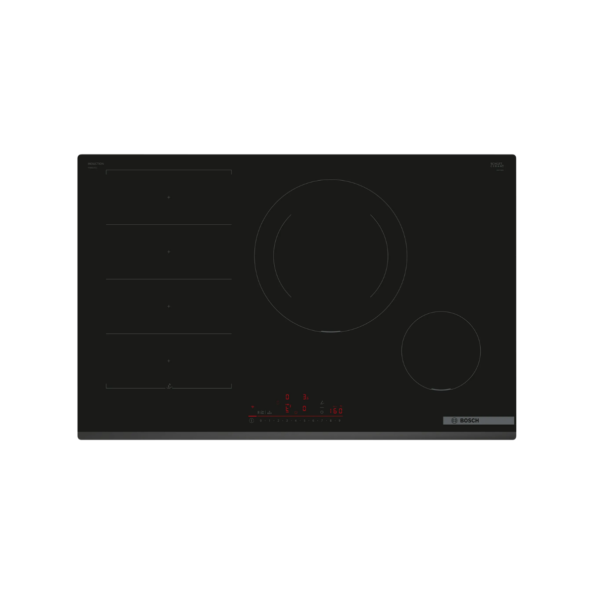 Bosch Serie 6 PXE831HC1E 80 cm Induktionshäll, PerfectFry Plus, FlexInduction,
