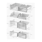 Bosch French Door kyl/frys KFI96AXEA med NoFrost och vattentank, svart rostfri