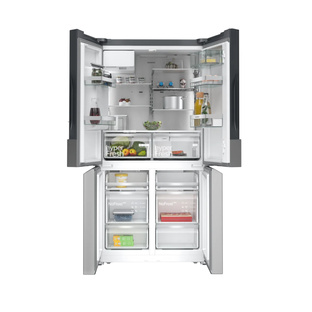 Siemens French Door kyl/frys KF96IAPEA med noFrost och hyperFresh i rostfritt
