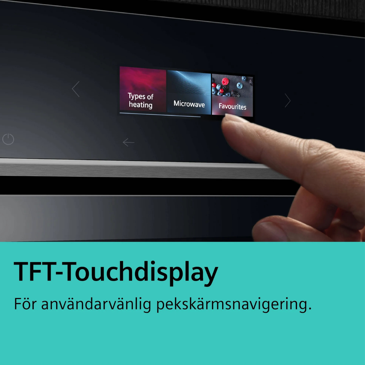 Siemens iQ700 CE732GXB1 60 cm Inbyggnadsmikrovågsugn med Grill, TFT-Touchdispl
