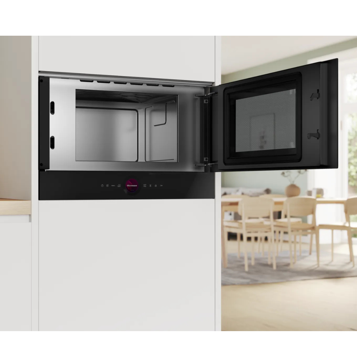 Bosch Serie 8 BFR7221B1 60 cm Inbyggnadsmikrovågsugn, 900 W, AutoPilot 7