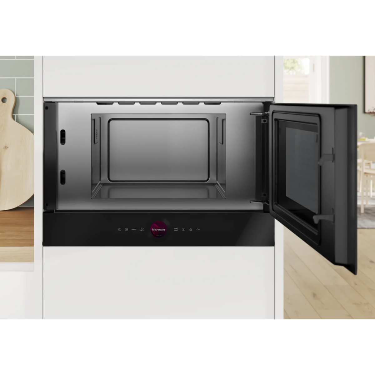 Bosch Serie 8 BFR7221B1 60 cm Inbyggnadsmikrovågsugn, 900 W, AutoPilot 7