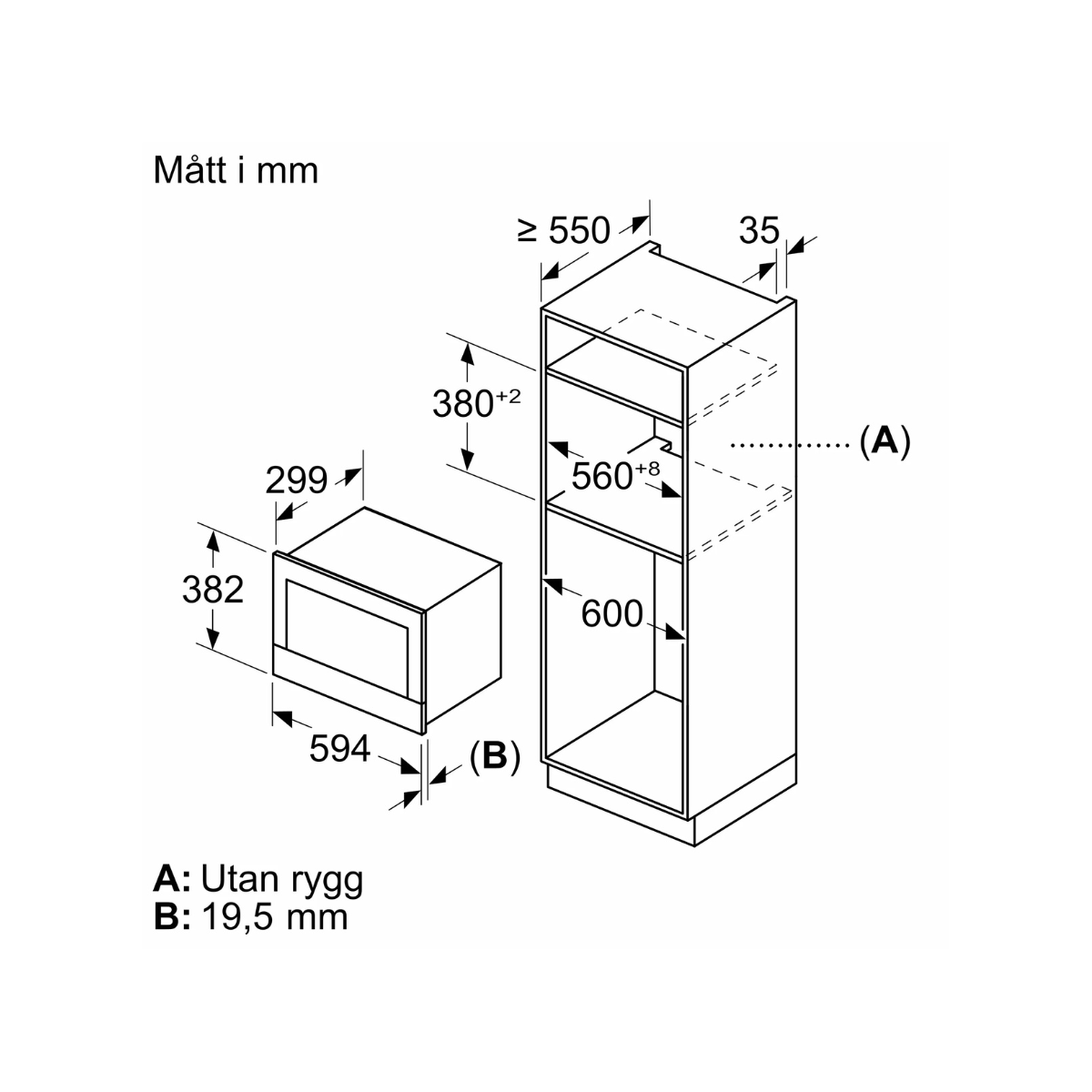 Siemens iQ700 BF722L1B1 60 cm Inbyggnadsmikrovågsugn, 900 W, AutoPilot 7